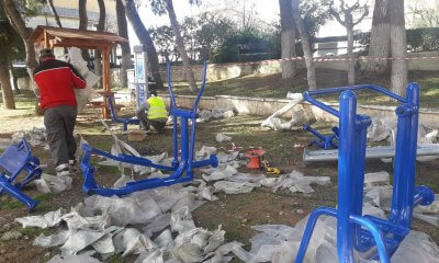 Υπαίθρια Όργανα Γυμναστικής Στο Πάρκο Φιλικής Εταιρείας Από Τον Δήμο Ηλιούπολης (ΦΩΤΟ)