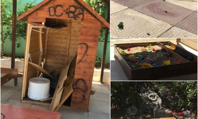 Άγνωστοι Βανδάλισαν Το Προαύλιο Του 8ου & 21ου Νηπιαγωγείων Ηλιούπολης (ΦΩΤΟ & VIDEO)
