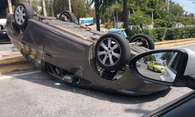 Τροχαίο Στην Ηλιούπολη – Αναποδογύρισε ΙΧ