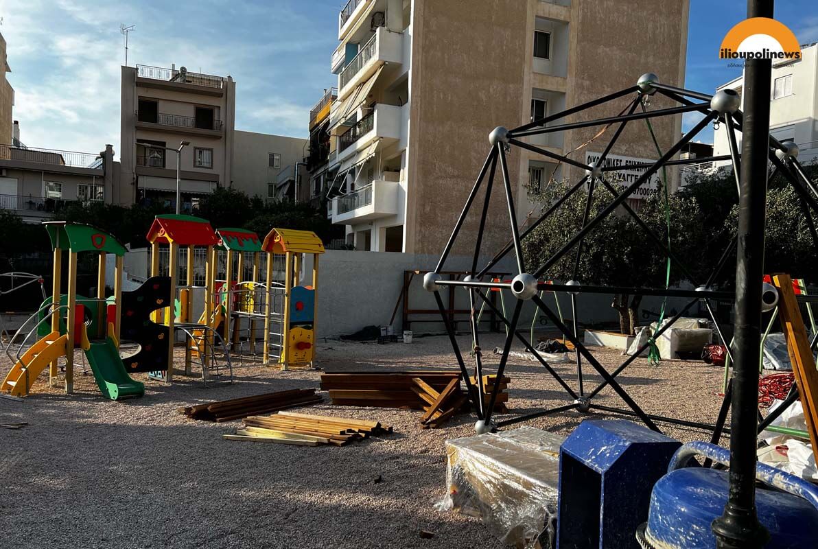 erga tritsis agia marina 1 Ηλιούπολη: Στο Τελικό Στάδιο η «Διπλή» Ανάπλαση Στην Οδό Τσαμαδού - Δημιουργείται Νέο Καλλισθενικό Πάρκο (ΦΩΤΟ)