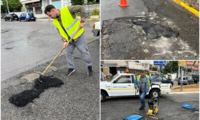 Ηλιούπολη: Αντιδήμαρχος & Δημοτικός Σύμβουλος Πήραν Φτυάρια Για Να Καλύψουν Λακκούβες (ΦΩΤΟ + VIDEO)