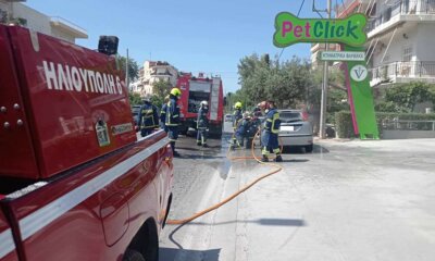Ηλιούπολη: Κατάσβεση Φωτιάς Σε Αυτοκίνητο