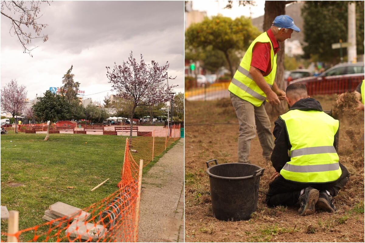 Αυτές Είναι Οι Εργασίες Που Γίνονται Στην Κεντρική Πλατεία Ηλιούπολης – Δείτε Πως Θα Αλλάξει