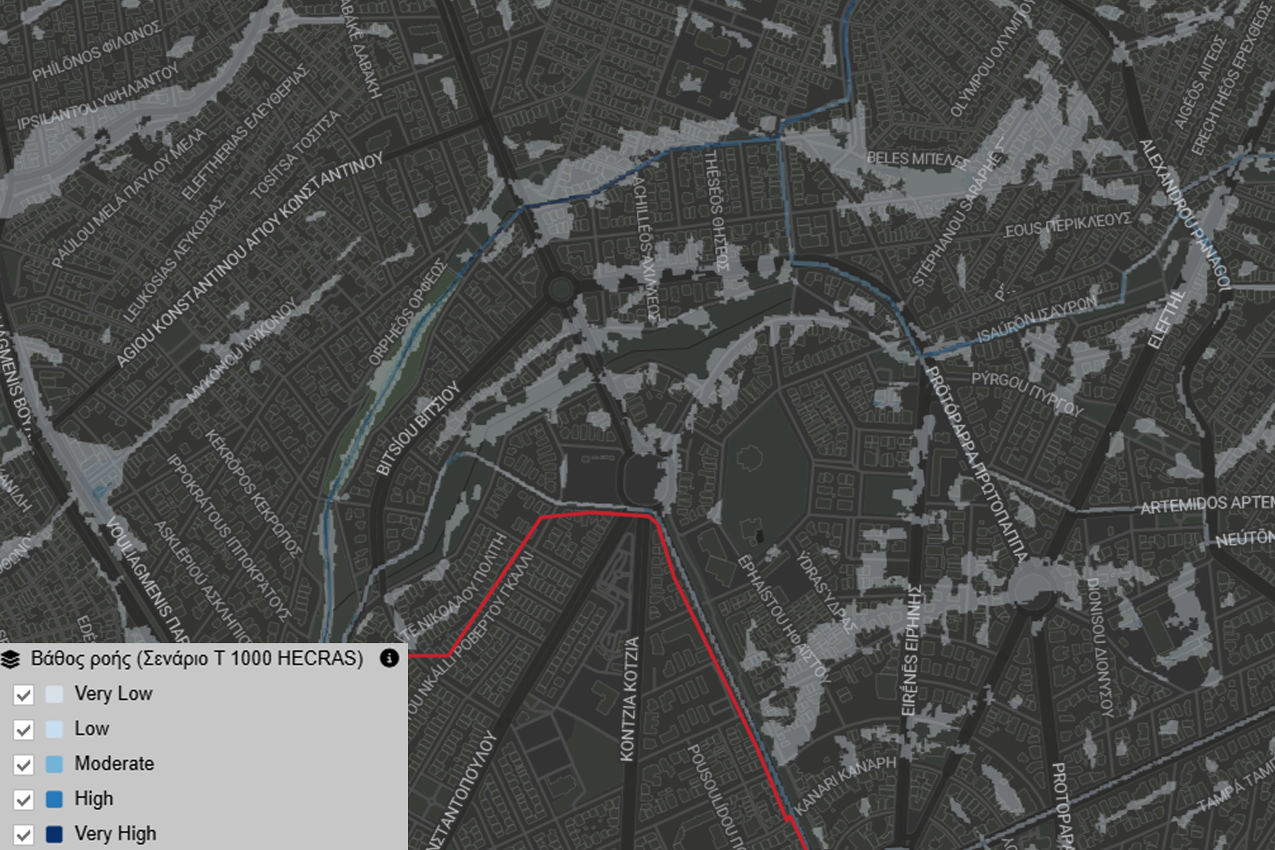 ΣΕΛΙΔΑ 7 ΧΑΡΤΗΣ 3 Ηλιούπολη: Ποιοι Δρόμοι Κινδυνεύουν Με Πλημμύρες Σε Περίπτωση Ακραίων Καιρικών Φαινομένων