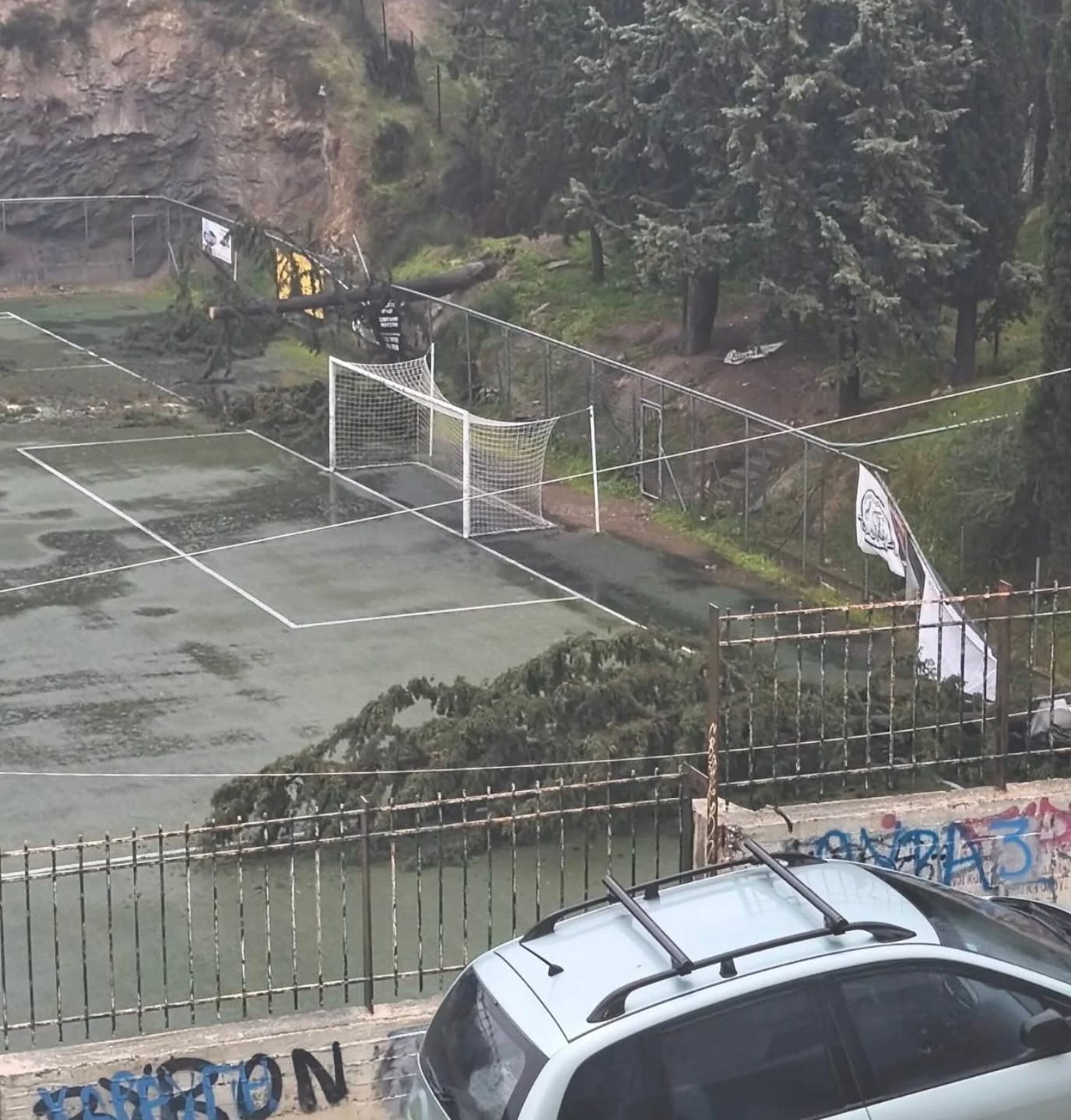 619860451 18415912960193364 9008901304442687452 n Ηλιούπολη: Έπεσαν Δέντρα Στο Β' Δημοτικό Γηπεδο - Ζημιές Στην Περίφραξη (ΦΩΤΟ)