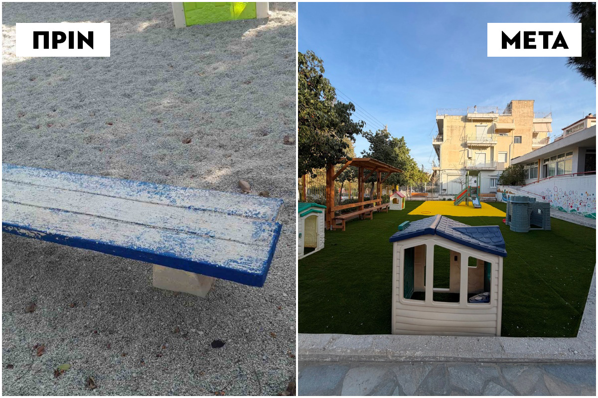 2o nipiagogeio 03 Νέο Προαύλιο Για Το 2ο Νηπιαγωγειο Ηλιούπολης Με Δωρεά Του Ιδρύματος Βασιλείου Μελά